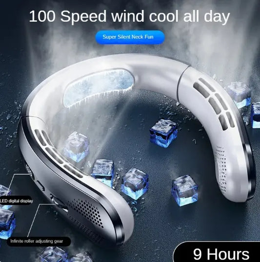 GEARZONE Portable Neck Fan with Digital Display